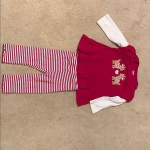 Infant girls holiday knit set